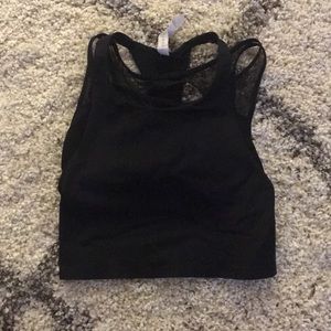 Lululemon Size 4 Built in sports bra Crop Top